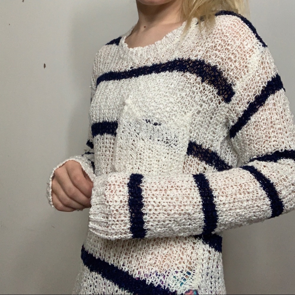 Chunky striped sweater